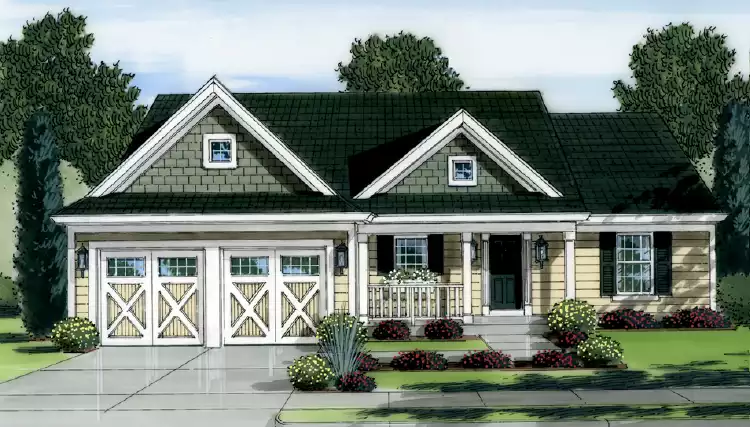 image of bungalow house plan 3412